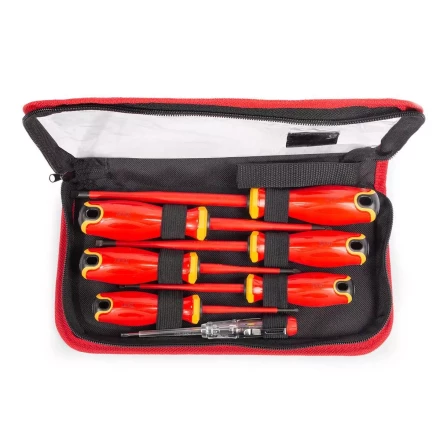 Набор диэлектрических отверток КВТ SLIM VDE НИО-2207 сталь S2, профиль SL, PZ, 7 шт. (88933) купить в Муравленко