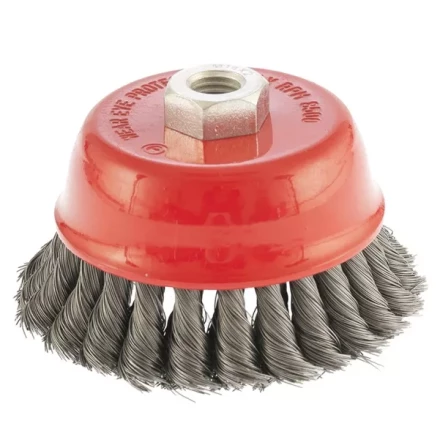 Щетка для УШМ 125 мм М14 &quot;чашка&quot; двухрядная крученая проволока 0,5 мм MTX 74683 купить в Муравленко