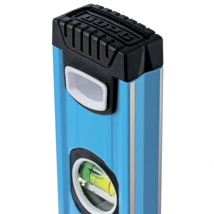 Уровень алюминиевый 2000 мм профиль 1.6 мм фрезерованный ударопрочные заглушки 3 глазка БАРС 34434 купить в Муравленко