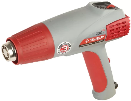 Фен ЗУБР, электр регулировка t, 3 режима работы, керам изолятор, кейс с насад, 2000Вт ЗТФ-2000К купить в Муравленко