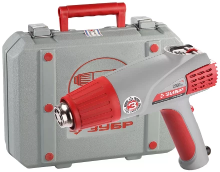 Фен ЗУБР, электр регулировка t, 3 режима работы, керам изолятор, кейс с насад, 2000Вт ЗТФ-2000К купить в Муравленко