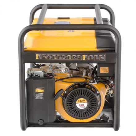 Генератор бензиновый PS 55 EA, 5.5 кВт, 230 В, 25 л, коннектор автоматики 5 PIN, электростартер Denzel 9468743 купить в Муравленко