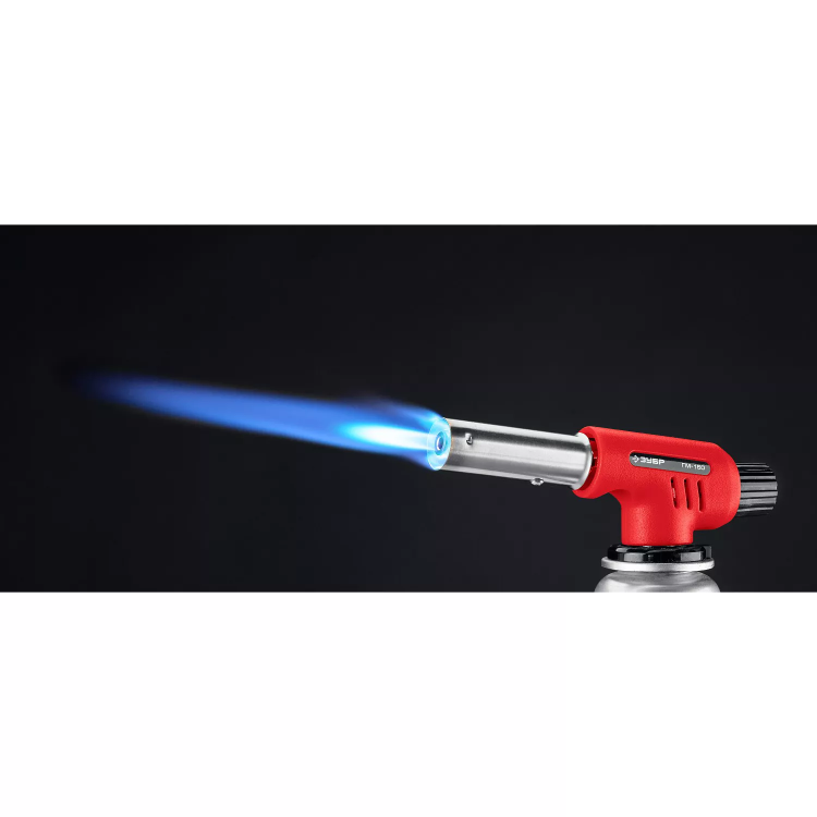 ЗУБР ГМ-150, 1300°C, газовая горелка с пьезоподжигом на баллон с цанговым соединением (55554) купить в Муравленко