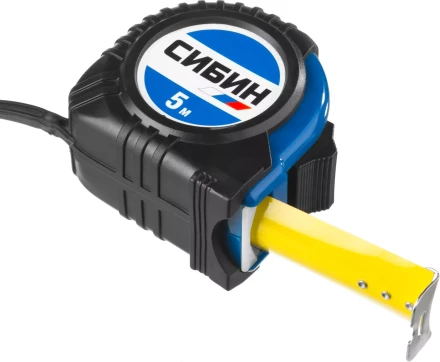Рулетка СИБИН, обрезиненный пластиковый корпус, 5м/25мм 34019-05-25 купить в Муравленко
