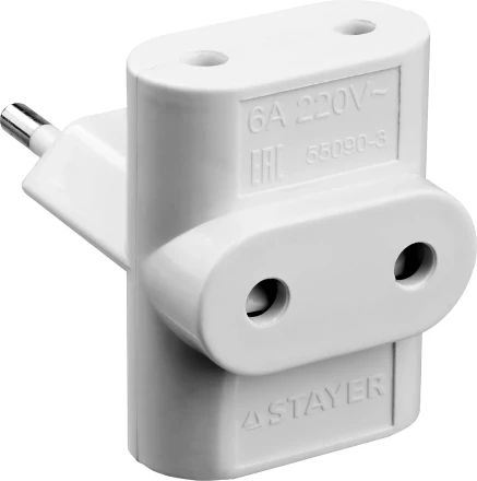 Разветвитель электрический MAXElectro, STAYER 55090-3, 3 гнезда, 6А/220В 55090-3 купить в Муравленко