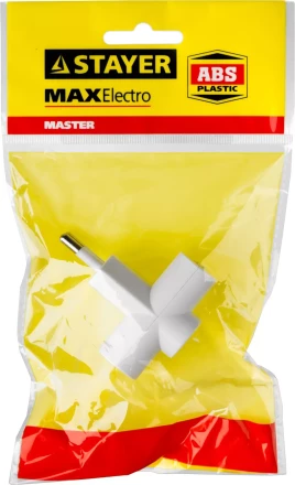 Разветвитель электрический MAXElectro, STAYER 55090-3, 3 гнезда, 6А/220В 55090-3 купить в Муравленко