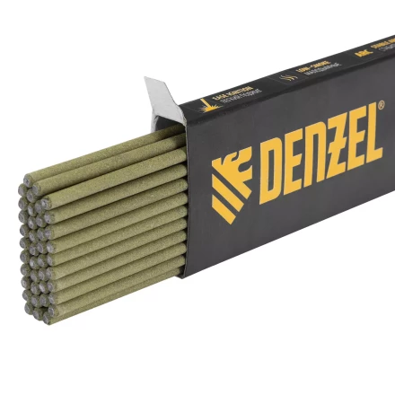 Электроды Denzel DER-46 Goldline, диам. 3 мм, 1 кг, рутил-целлюлозное покрытие, 97500 купить в Муравленко