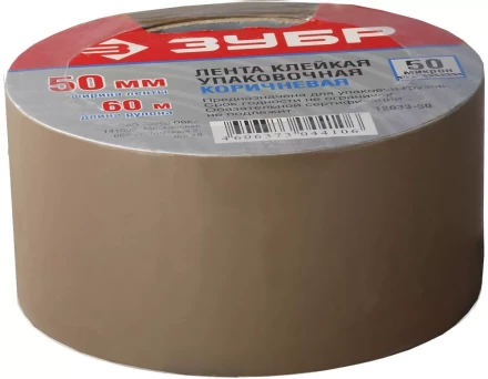 Лента ЗУБР &quot;МАСТЕР&quot; клеящая, коричневая, 25мм х 60м 12033-25 купить в Муравленко