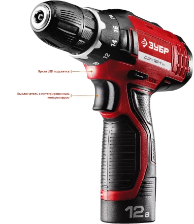 Дрель-шуруповерт 2 АКБ ДШЛ-122-1 КН серия МАСТЕР купить в Муравленко