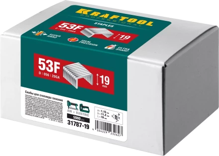 Скобы тип 20GA (53F / D / 056) 5000 шт 31787-19 купить в Муравленко