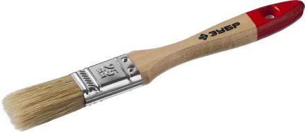 Кисть плоская  ЗУБР &quot;УНИВЕРСАЛ-МАСТЕР&quot;, натуральная щетина, деревянная ручка, 25мм 4-01003-025 купить в Муравленко