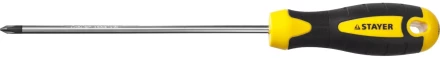 Отвертка STAYER &quot;MASTER&quot; &quot;ТECHNO&quot;, двухкомпонентная рукоятка, магнитный наконечник, Cr-V, PH1x150мм 2508-1-15_z02 купить в Муравленко