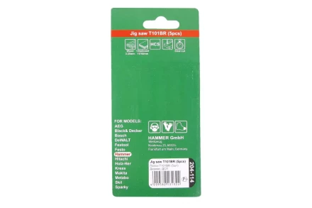 Пилки для лобзика HAMMER JG WD T101BR (5шт.) купить в Муравленко