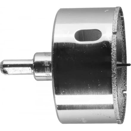 Коронка ЗУБР алмазная в сборе по кафелю, керамике с центрирующим сверлом и имбусовым ключом, зерно 60, 60мм 29850-60 купить в Муравленко