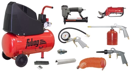 Компрессор безмасляный поршневой прямой FUBAG GARDEN MASTER KIT 9предметов купить в Муравленко