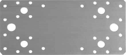 ЗУБР НКП-2.0, 200 x 90 x 2 мм, нержавеющая крепежная пластина, Профессионал (310636-200) купить в Муравленко