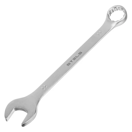 Набор ключей комбинированных Stels 15421, 6-22 мм, 12 шт, CrV, матовый хром купить в Муравленко