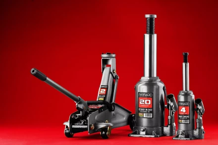 Домкрат гидравлический бутылочный, 12т, 210-400 мм, MIRAX 43260-12 43260-12 купить в Муравленко