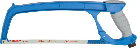 Ножовка по металлу ЗУБР ПРО-500, цельнолитая, обрезиненная рукоятка, натяжение 100 кг, 300 мм 15776_z01 купить в Муравленко