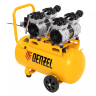 Компрессор безмасляный, малошумный Denzel DLS 1500/50, 1500 ВТ, 2x750, 50 л, 260 л/мин купить в Муравленко