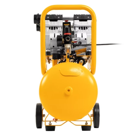 Компрессор безмасляный, малошумный Denzel DLS 1500/50, 1500 ВТ, 2x750, 50 л, 260 л/мин купить в Муравленко