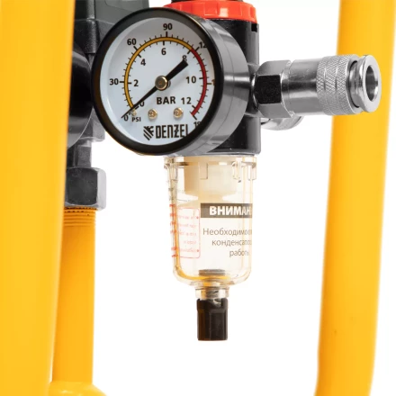 Компрессор безмасляный, малошумный Denzel DLS 1500/50, 1500 ВТ, 2x750, 50 л, 260 л/мин купить в Муравленко