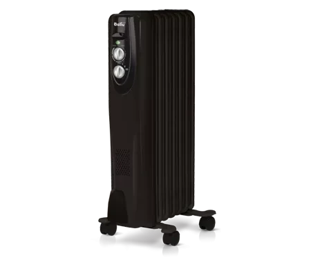 Маслянный радиатор обогреватель электрический BALLU Classic black BOH/CL-07BRN 1500 купить в Муравленко