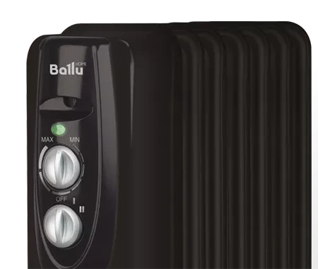 Маслянный радиатор обогреватель электрический BALLU Classic black BOH/CL-07BRN 1500 купить в Муравленко
