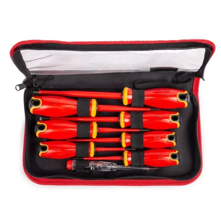 Набор диэлектрических отверток КВТ SLIM VDE НИО-2208 сталь S2, профиль SL, PH, 8 шт. (88934) купить в Муравленко