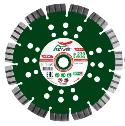 Диск алмазный 1A1RSS ULTRA GRANITE MAX 230*2,6*15*18T*22,23 купить в Муравленко
