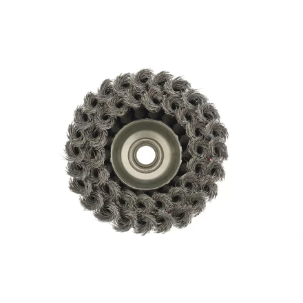 Щетка для УШМ 100 мм М14 &quot;чашка&quot; двухрядная крученая проволока 0,8 мм MTX 74687 купить в Муравленко