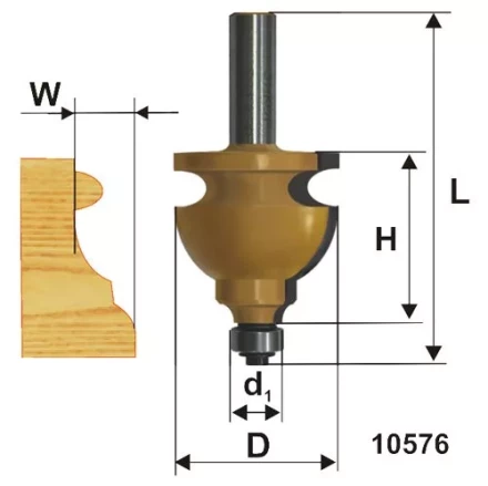 Фреза кромочная фигурная ф445х28мм хв 12мм 10576 купить в Муравленко