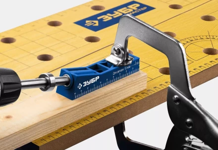 ЗУБР одно отверстие, одинарный кондуктор для глухих отверстий, Профессионал (30092) купить в Муравленко