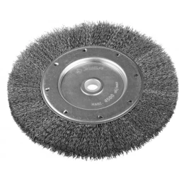 ЗУБР &quot;ЭКСПЕРТ&quot;. Щетка дисковая для точильно-шлифовального станка, витая стальная проволока 0,3мм, 200х12,7мм 35185-200_z01