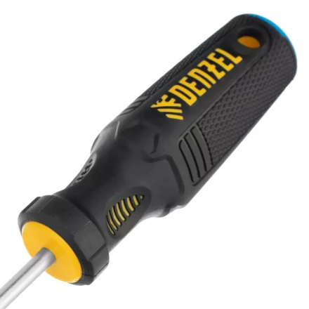 Отвертка SL5x75 мм, CrV, трехкомпонентная рукоятка Denzel 12194 купить в Муравленко