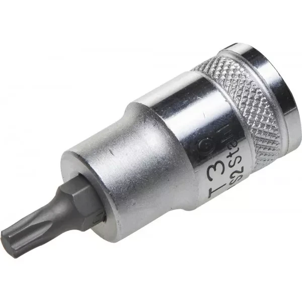 Торцовая бита-головка KRAFTOOL "INDUSTRIE QUALITAT", материал S2, TORX, сатинированная, 1/2", Т30 27905-30_z01 купить в Муравленко