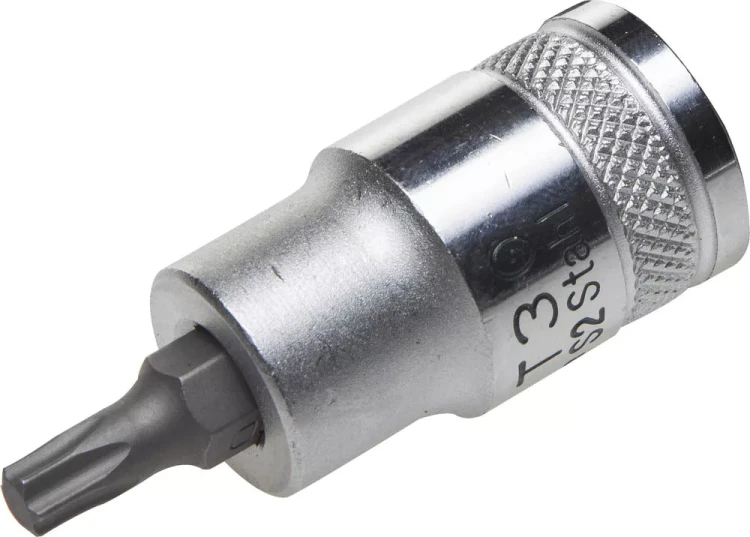 Торцовая бита-головка KRAFTOOL "INDUSTRIE QUALITAT", материал S2, TORX, сатинированная, 1/2", Т30 27905-30_z01 купить в Муравленко