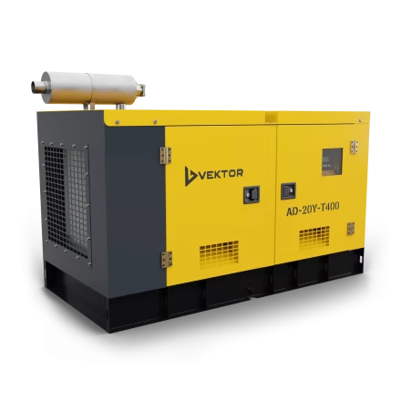 Дизельный генератор Vektor AD-20Y-T400 в шумозащитном кожухе купить в Муравленко