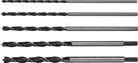 Набор сверл спиральных по дереву &quot;Maxdrill&quot;, 5шт, 6-8-10-12-14x300мм, STAYER 2943-300-H5 2943-300-H5 купить в Муравленко
