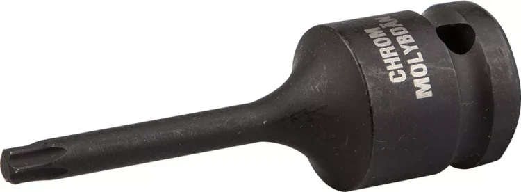 Торцовая головка KRAFTOOL "INDUSTRIE QUALITAT" ударная (1/2"), TORX, Cr-Mo, фосфатированная, T30 27952-30_z01 купить в Муравленко