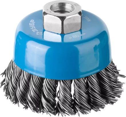 ЗУБР &quot;ПРОФЕССИОНАЛ&quot;. Щетка чашечная для УШМ, плетеные пучки стальной проволоки 0,8мм, 80ммхМ14 35277-080_z02 купить в Муравленко