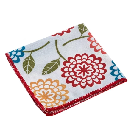 Салфетка из микрофибры универсальная Home Palisad 923435, 300 х 300 мм, с цветами купить в Муравленко