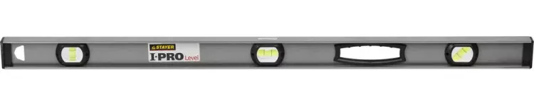 Уровень STAYER "PROFESSIONAL" I-PROLevel, усилен рельс с ручками, утолщен особопрочн профиль, точность 1мм/м, 3 ампулы, 100см 3477-100 купить в Муравленко