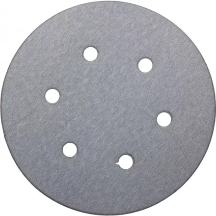 Круг шлифовальный URAGAN &quot;Универсальный с покрытием стеарата цинка&quot; на липучке, 6 отверстий, P180, 150мм, 5шт 907-43113-180-05 купить в Муравленко