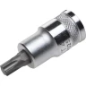 Торцовая бита-головка KRAFTOOL "INDUSTRIE QUALITAT", материал S2, TORX, сатинированная, 1/2", Т45 27905-45_z01 купить в Муравленко
