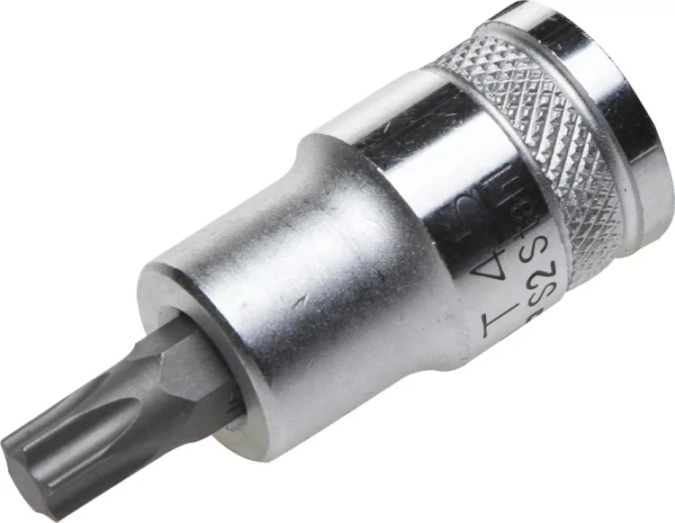 Торцовая бита-головка KRAFTOOL "INDUSTRIE QUALITAT", материал S2, TORX, сатинированная, 1/2", Т45 27905-45_z01 купить в Муравленко