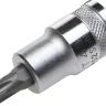 Торцовая бита-головка KRAFTOOL "INDUSTRIE QUALITAT", материал S2, TORX, сатинированная, 1/2", Т45 27905-45_z01 купить в Муравленко
