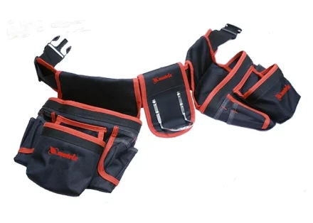 Сумка - пояс двойная 20 карманов держатель для молотка MATRIX 90240 купить в Муравленко