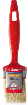 Кисть плоская ЗУБР&quot;УНИВЕРСАЛ-СТАНДАРТ&quot;, натуральная щетина, пластмассовая ручка, 2&quot;/50мм 01015-050 купить в Муравленко