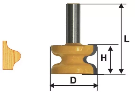 Фреза кромочная фигурная ф413х254мм хв 12мм 10579 купить в Муравленко